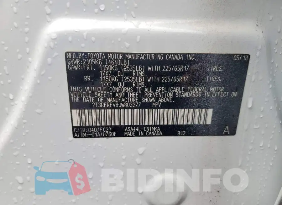 2T3RFREV8JW803277 Photo# 14