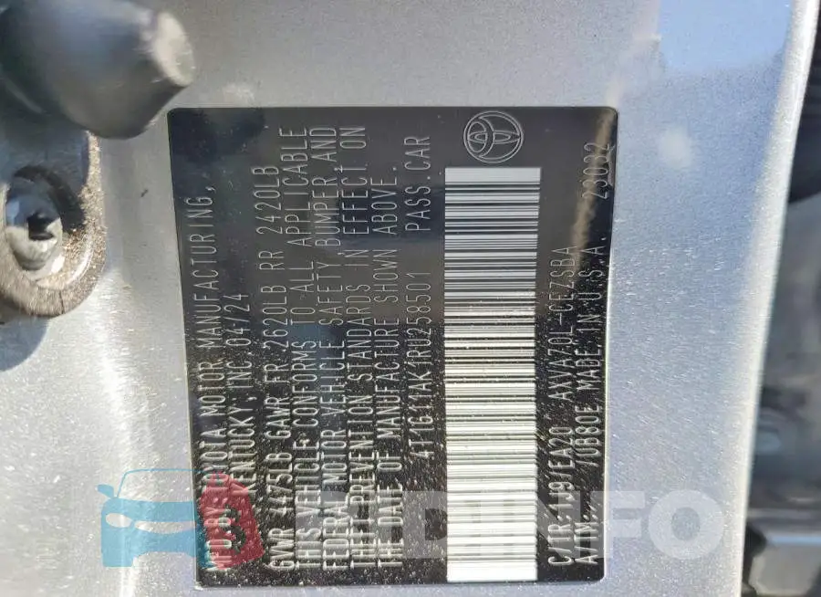 4T1G11AK1RU258501 Photo# 12