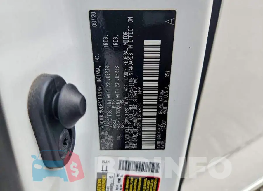 5TDBZRBH1LS048050 Photo# 12