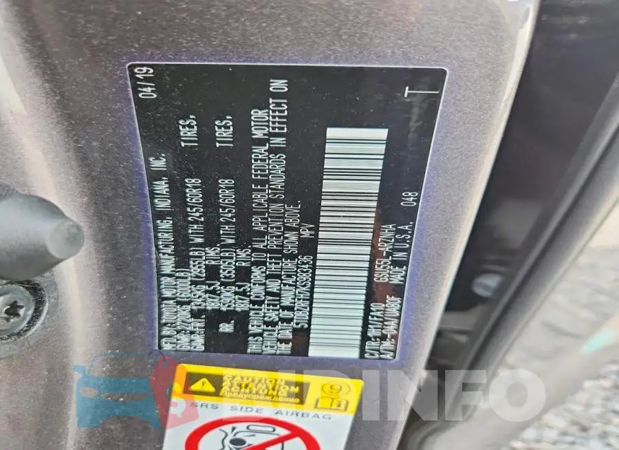 5TDBZRFH7KS983436 Photo# 13