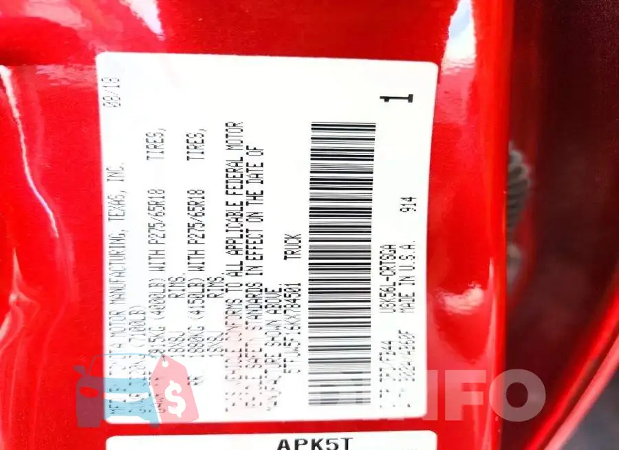 5TFUW5F16KX784501 Photo# 12