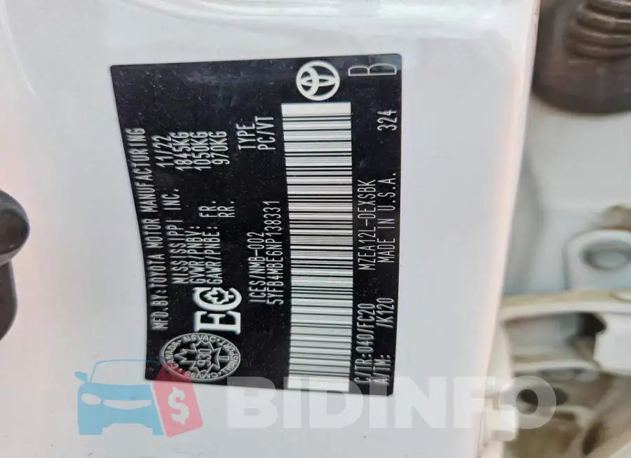 5YFB4MBE6NP138331 Photo# 12