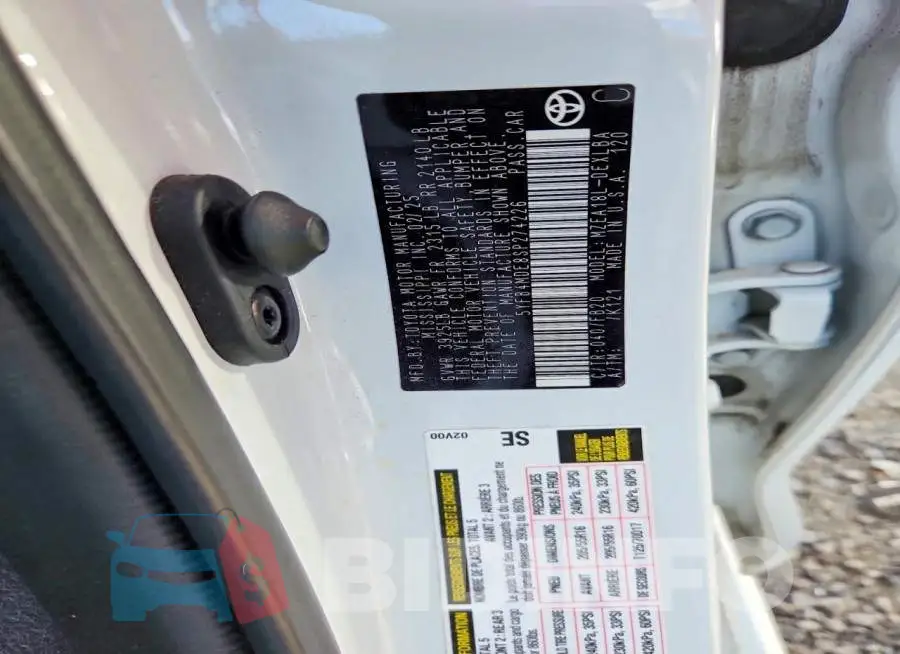 5YFB4MDE8SP274226 Photo# 12