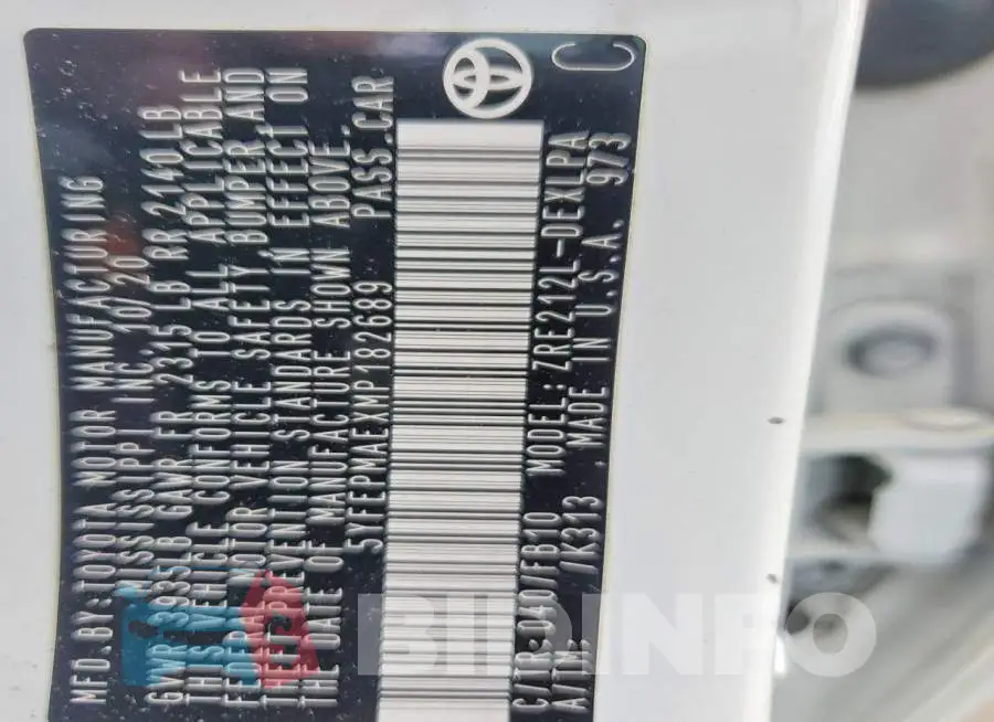 5YFEPMAEXMP182689 Photo# 12