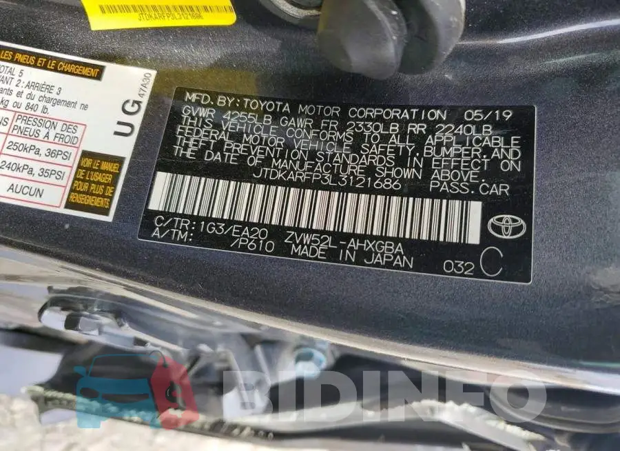 JTDKARFP3L3121686 Photo# 13