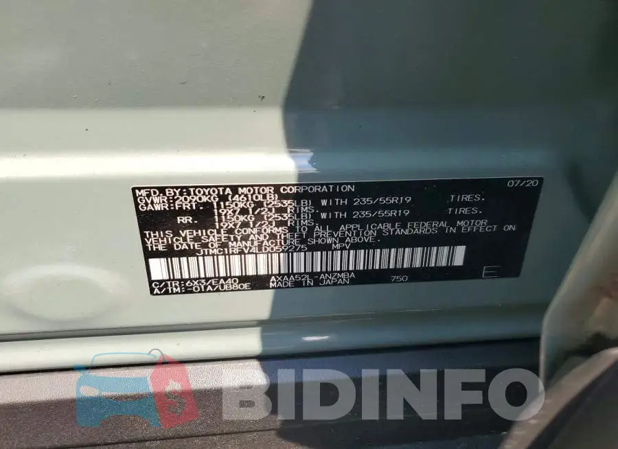 JTMC1RFV4LD059275 Photo# 13