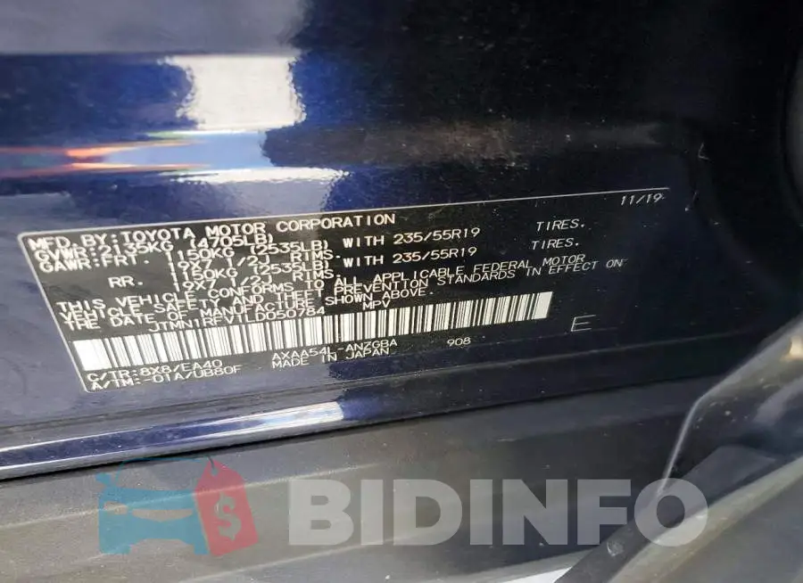 JTMN1RFV1LD050784 Photo# 14