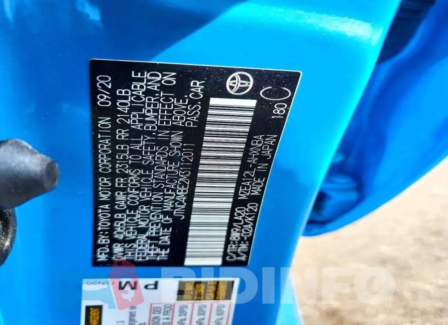 JTNC4MBE2M3112011 Photo# 12