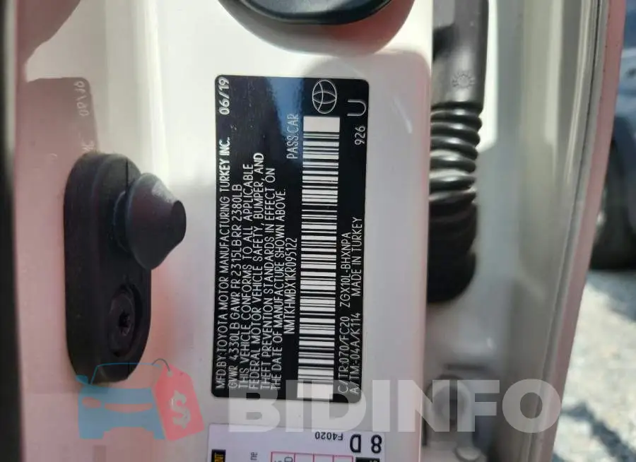 NMTKHMBX1KR095122 Photo# 13