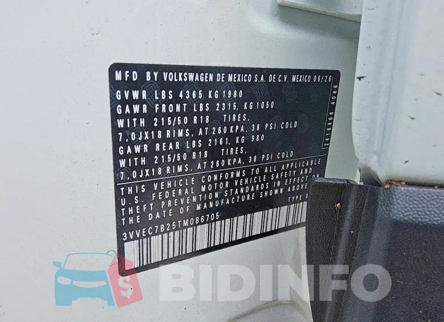 3VVEC7B25TM086705 Photo# 12