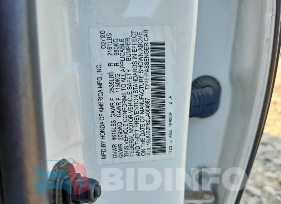19UUB2F60LA004987 Photo# 13