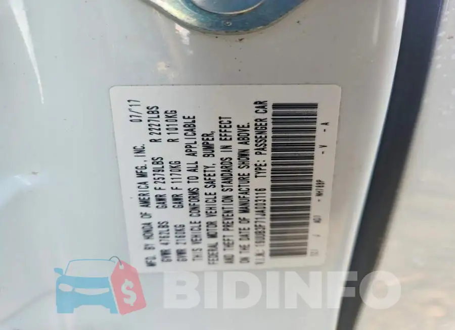 19UUB3F71JA003116 Photo# 12