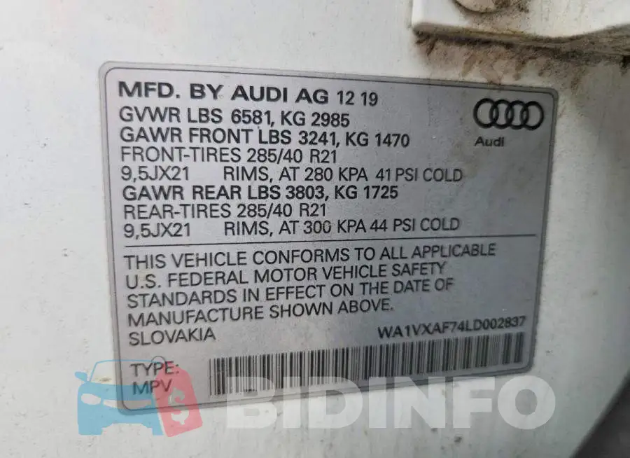 WA1VXAF74LD002837 Photo# 13