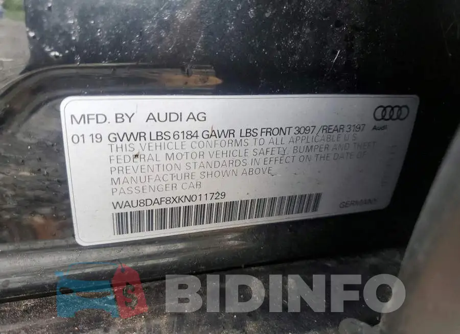 WAU8DAF8XKN011729 Photo# 12