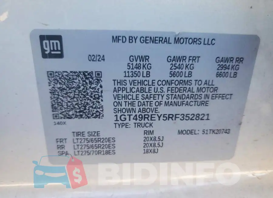 1GT49REY5RF352821 Photo# 12