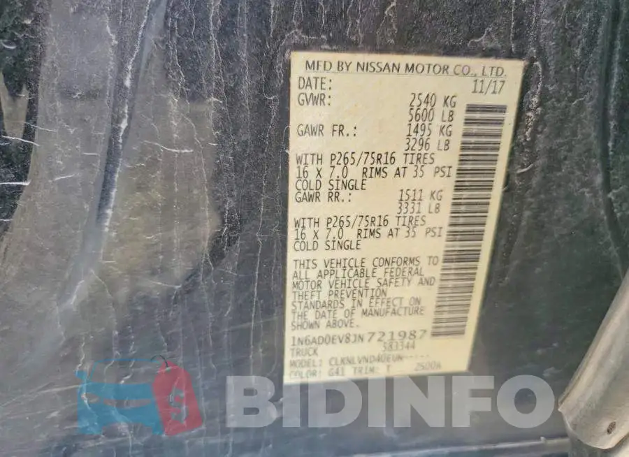1N6AD0EV8JN721987 Photo# 12