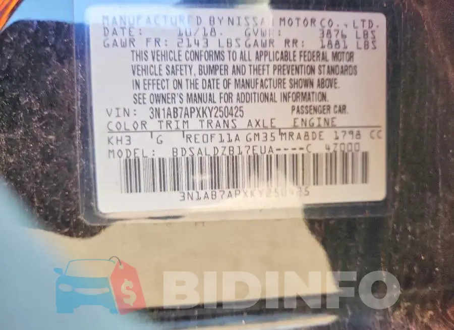 3N1AB7APXKY250425 Photo# 12