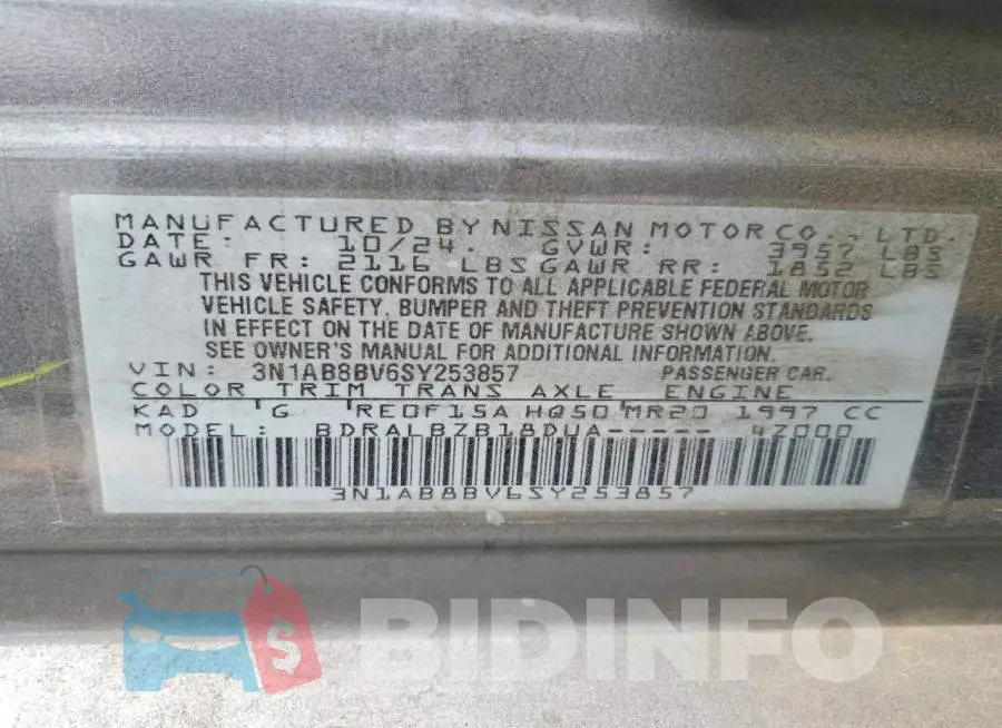 3N1AB8BV6SY253857 Photo# 12