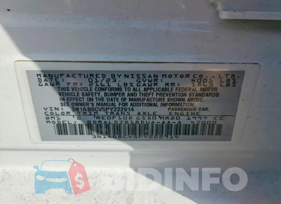 3N1AB8CV5PY222914 Photo# 12