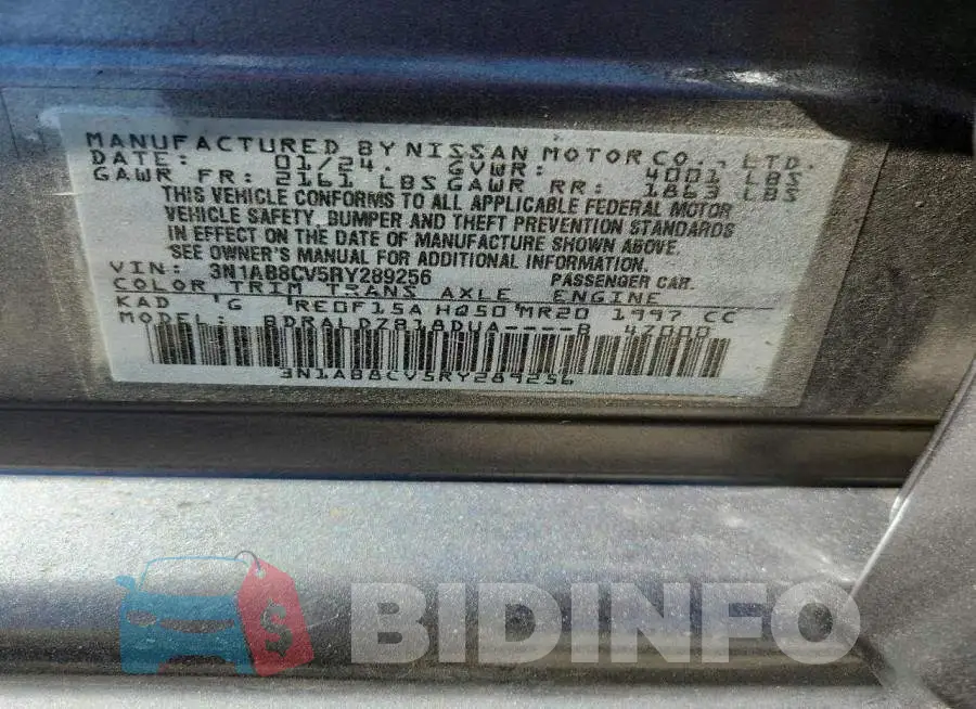 3N1AB8CV5RY289256 Photo# 12