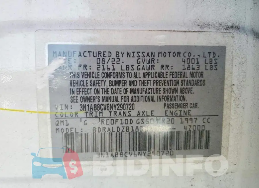3N1AB8CV6NY290720 Photo# 12