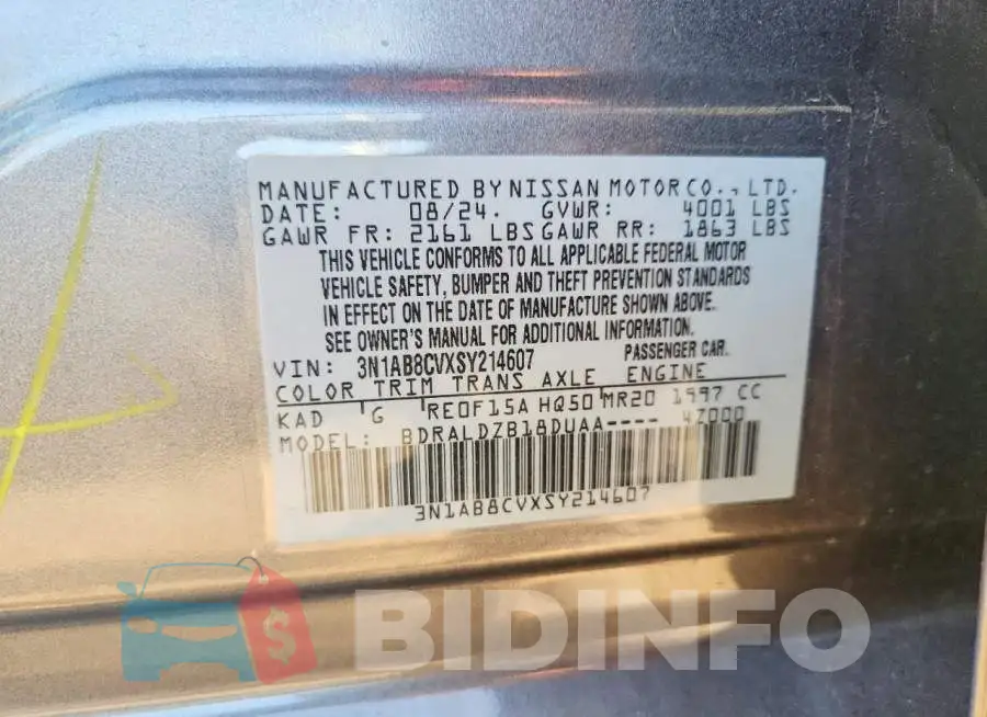 3N1AB8CVXSY214607 Photo# 12