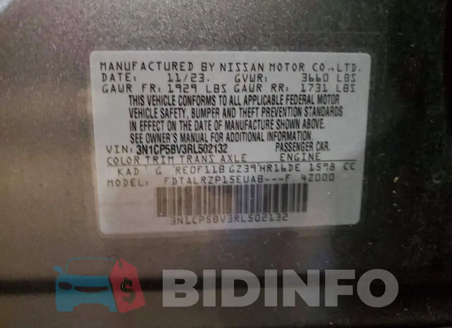 3N1CP5BV3RL502132 Photo# 14