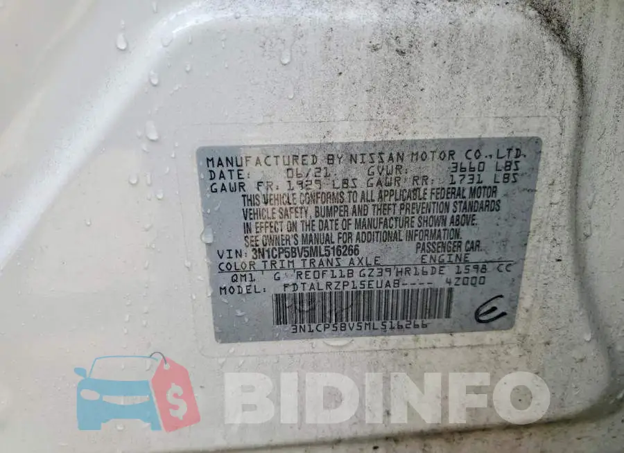3N1CP5BV5ML516266 Photo# 13