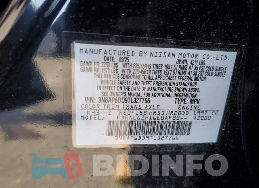 3N8AP6DD9TL327766 Photo# 14