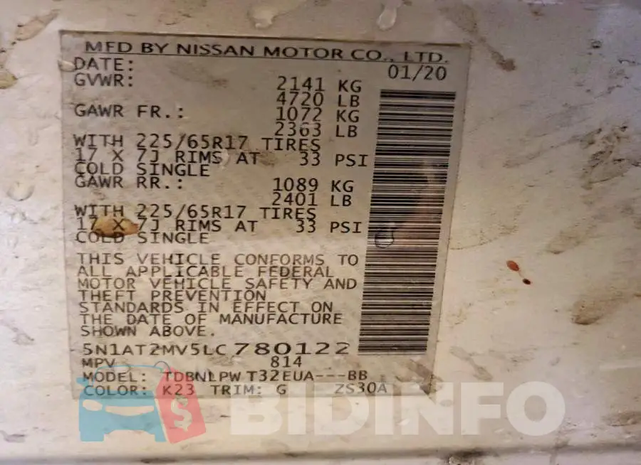 5N1AT2MV5LC780122 Photo# 13