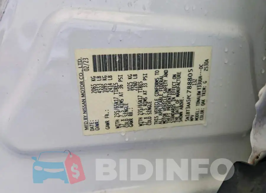 5N1BT3AA5PC788805 Photo# 13
