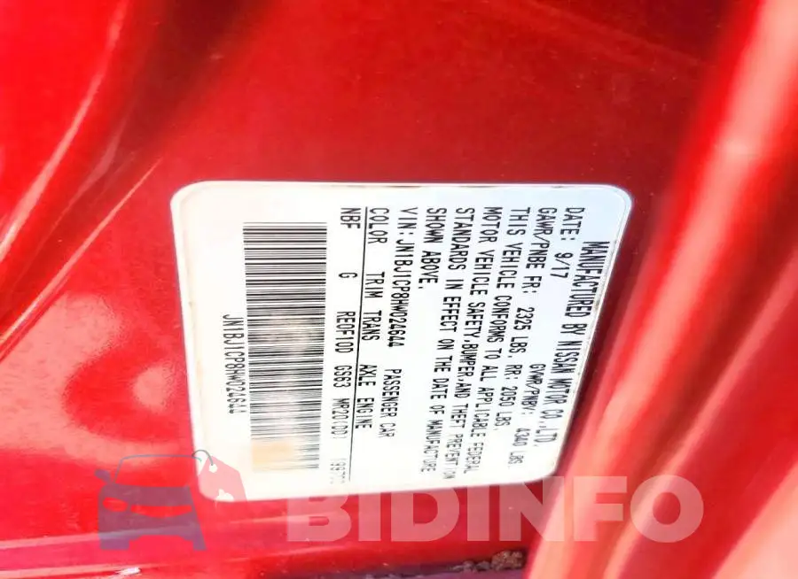 JN1BJ1CP8HW024644 Photo# 13