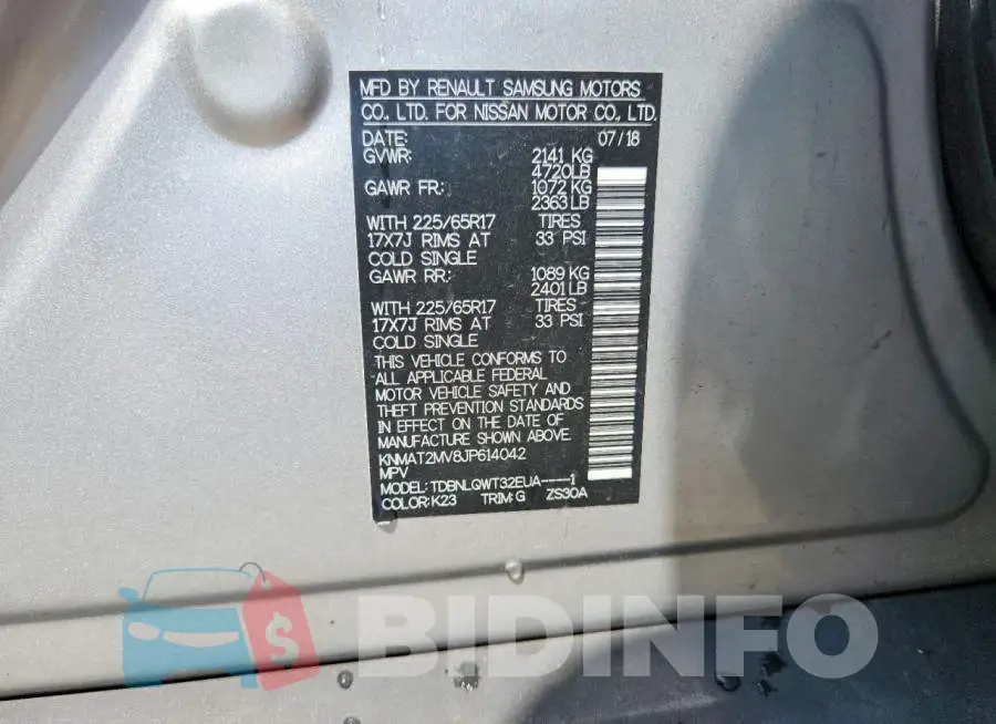 KNMAT2MV8JP614042 Photo# 13