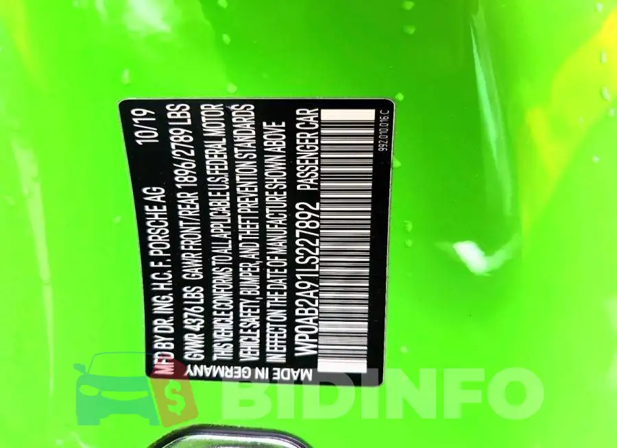 WP0AB2A91LS227892 Photo# 12