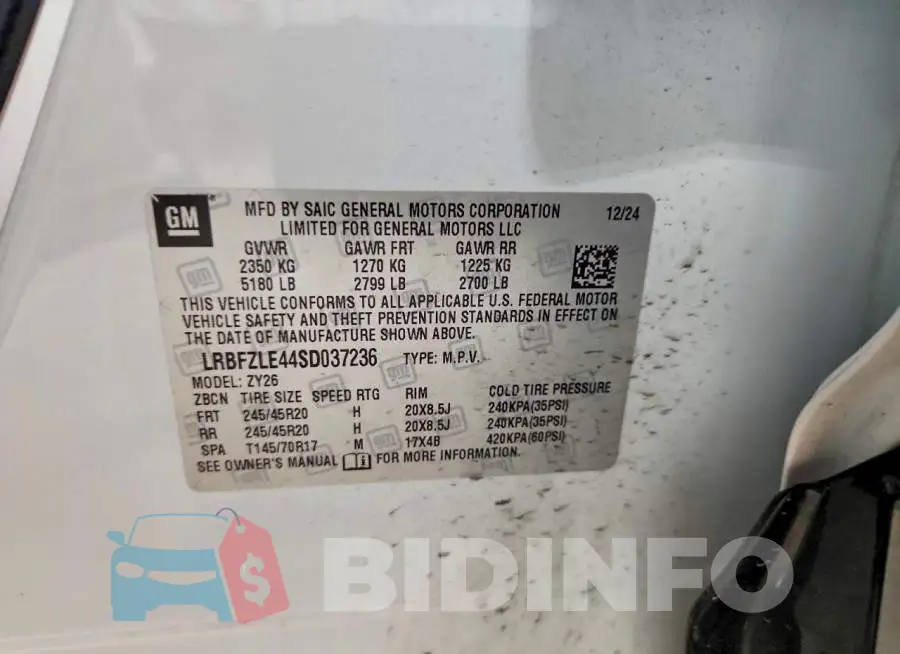 LRBFZLE44SD037236 Photo# 13
