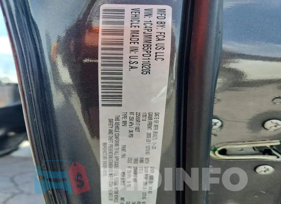 1C4PJMMB5PD110205 Photo# 14