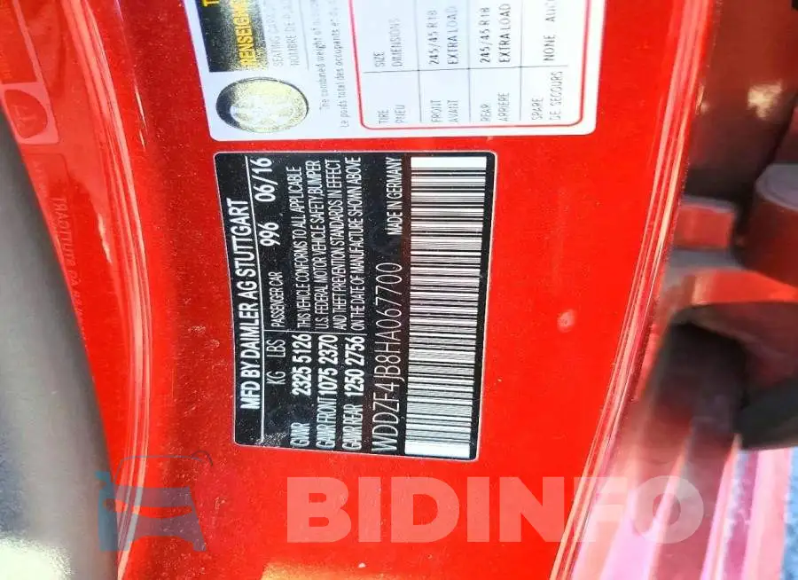 WDDZF4JB8HA067700 Photo# 13