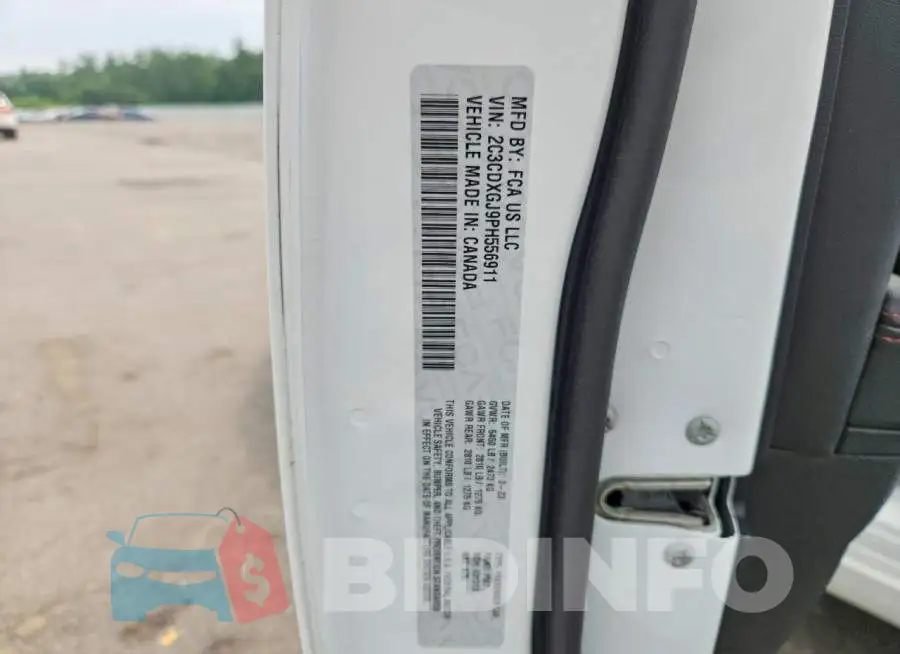 2C3CDXGJ9PH556911 Photo# 12