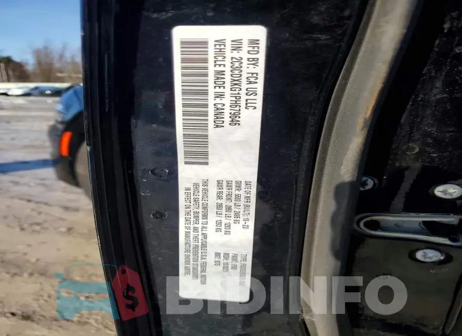 2C3CDXKG1PH679646 Photo# 12