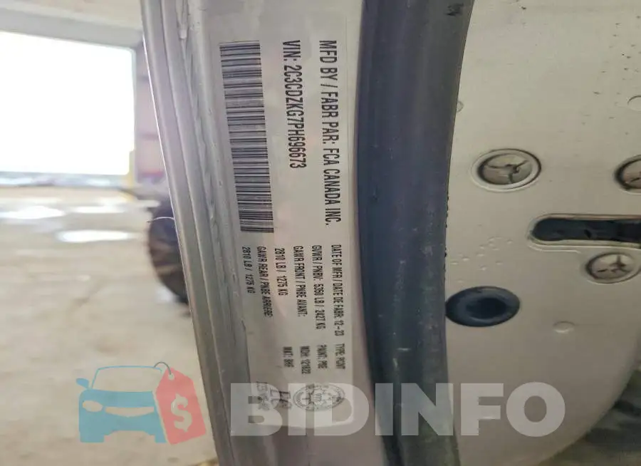 2C3CDZKG7PH696673 Photo# 13