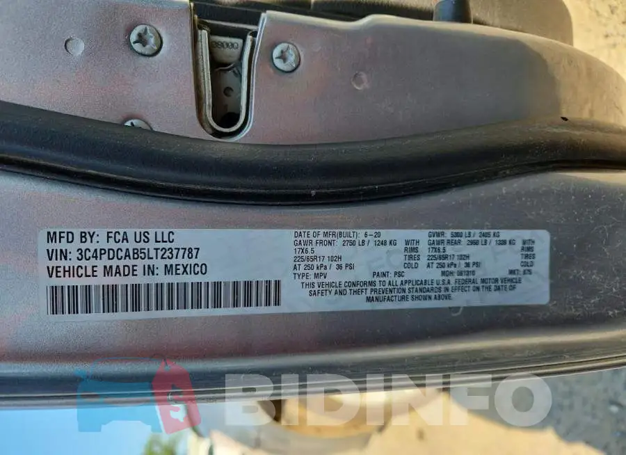 3C4PDCAB5LT237787 Photo# 13