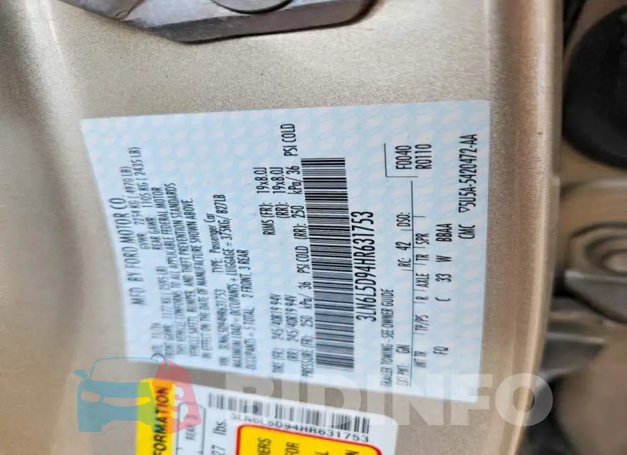 3LN6L5D94HR631753 Photo# 12