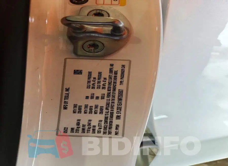 5YJ3E1EA1NF250507 Photo# 12
