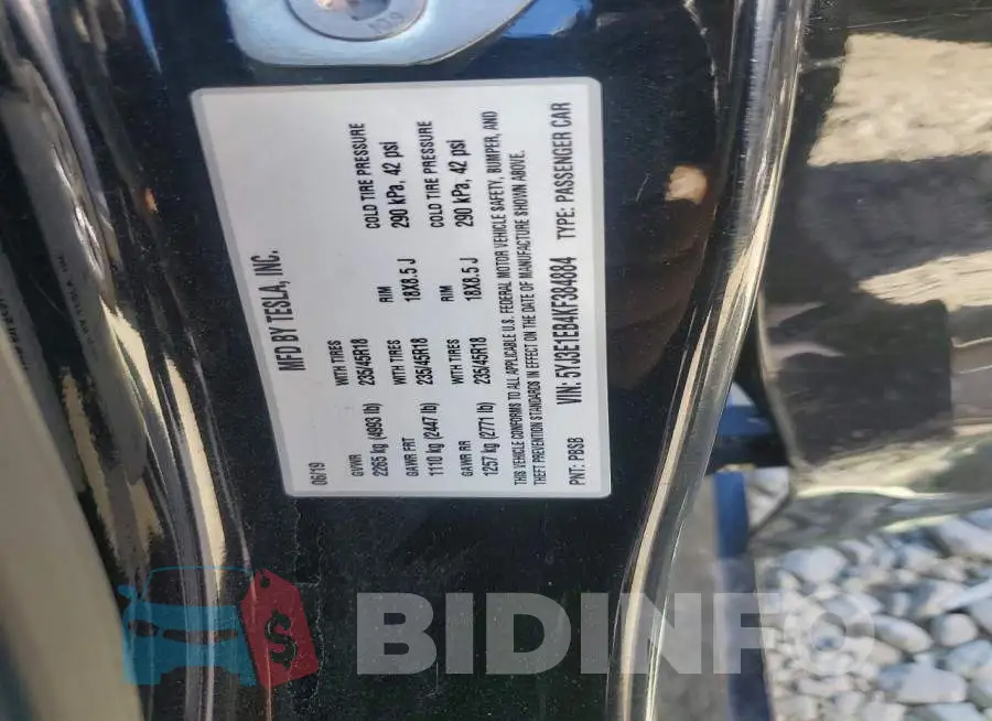 5YJ3E1EB4KF384884 Photo# 12