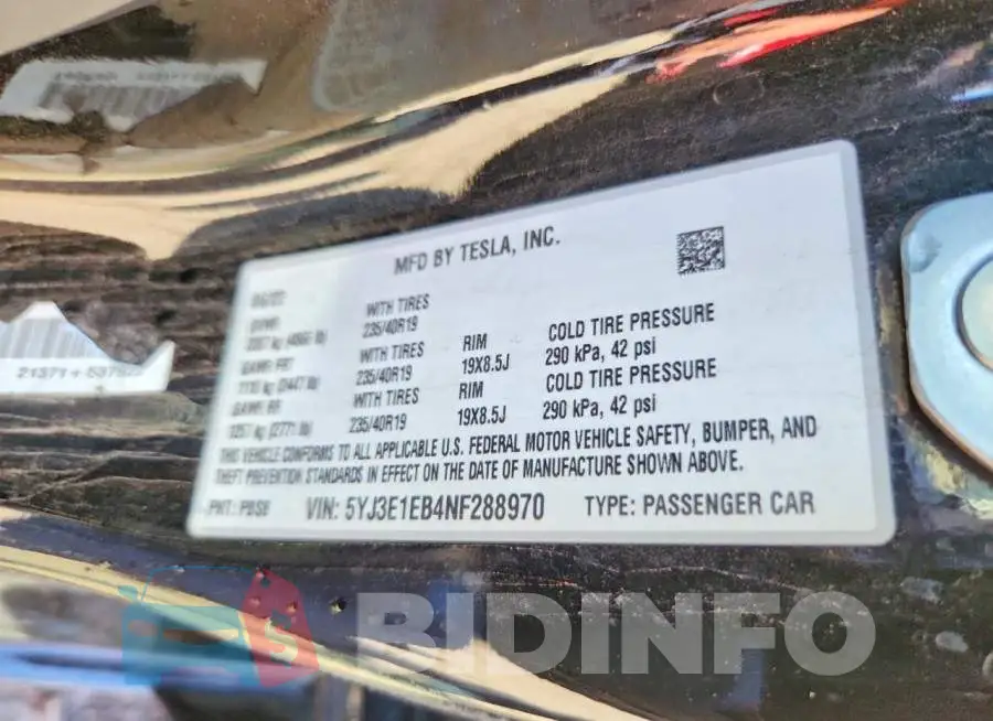 5YJ3E1EB4NF288970 Photo# 12