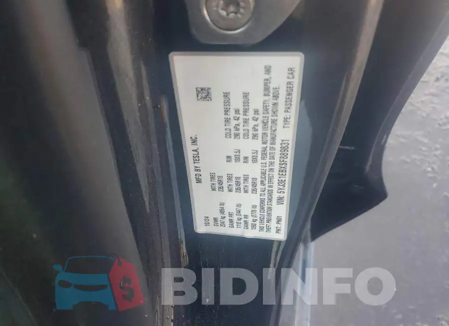 5YJ3E1EBXSF889831 Photo# 12