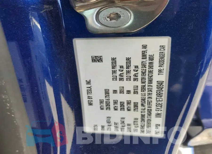 5YJ3E1ET4RF848940 Photo# 12