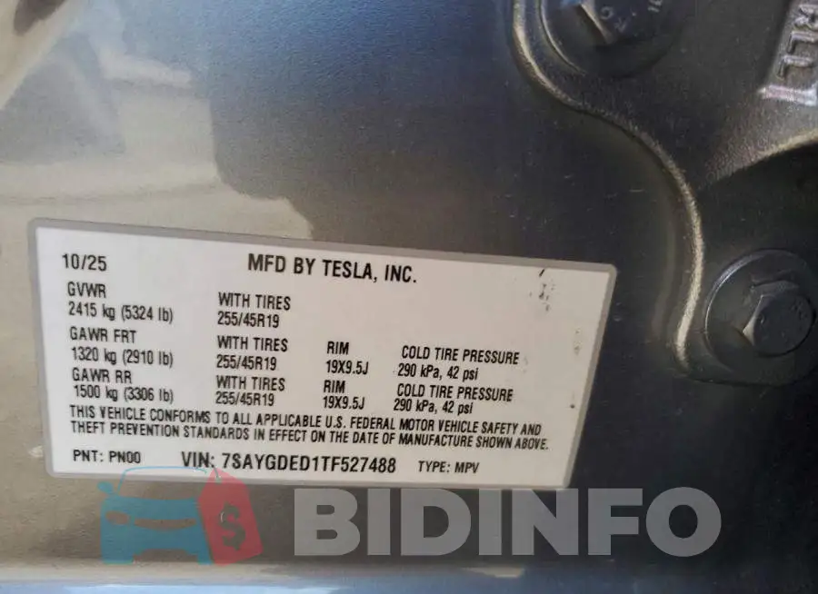 7SAYGDED1TF527488 Photo# 13
