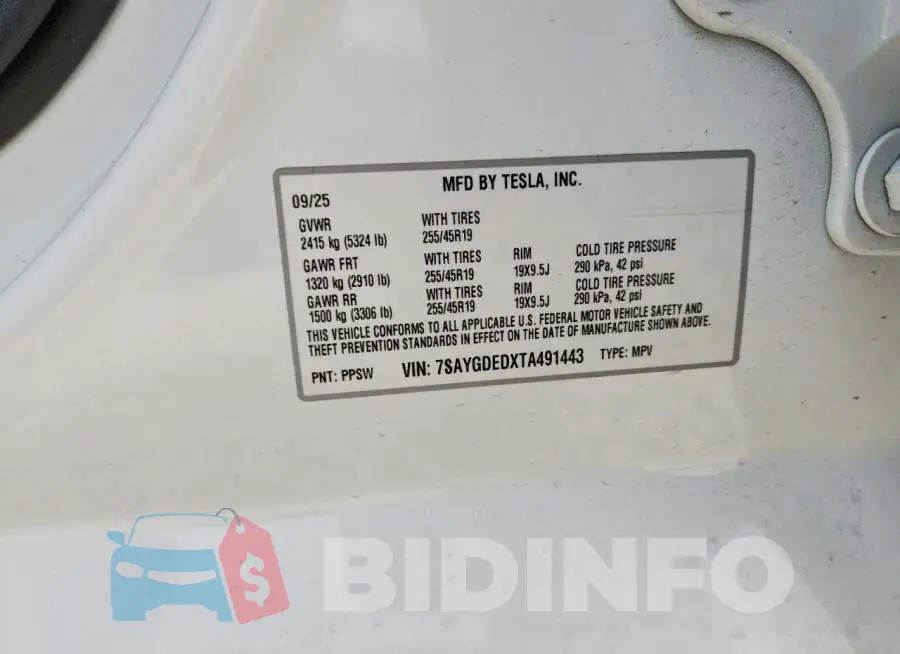 7SAYGDEDXTA491443 Photo# 14