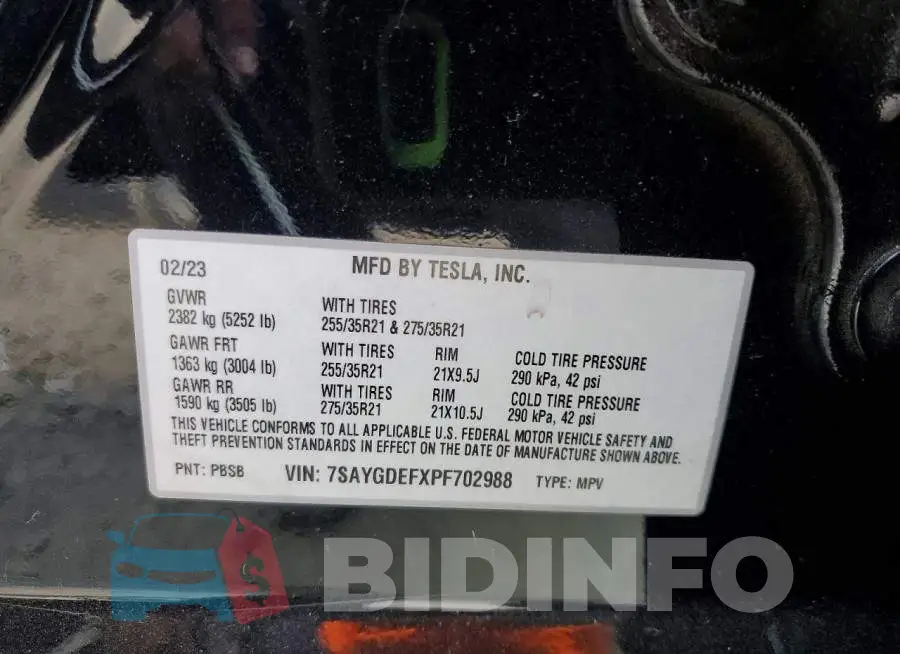7SAYGDEFXPF702988 Photo# 12